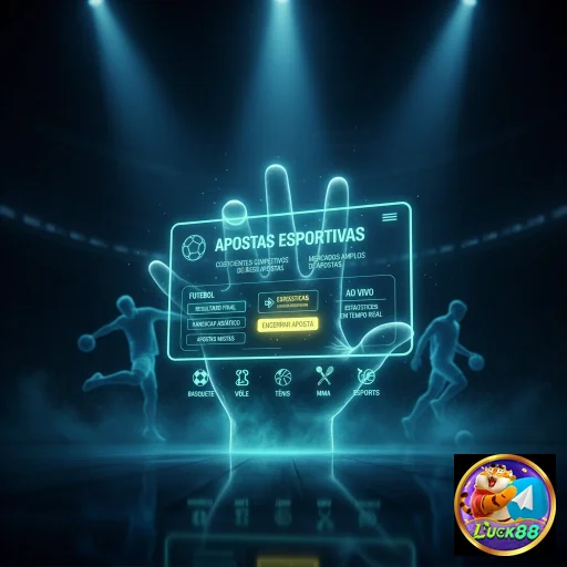 Apostas esportivas da luck88 em ambiente digital interativo.