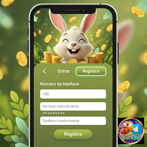 Tela de registro na luck88 com foco em atendimento ao cliente.