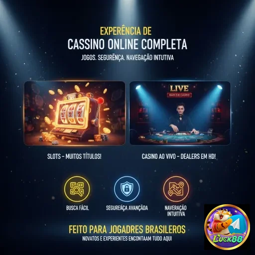 Aplicativo luck88 com recursos de cassino mobile e segurança.