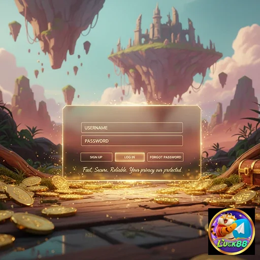 Tela de login do luck88 com segurança aprimorada para usuários VIP.