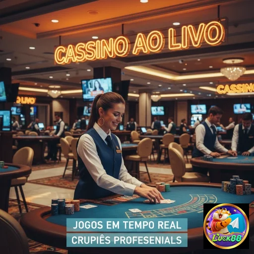 Jogadora interagindo em cassino ao vivo no luck88.