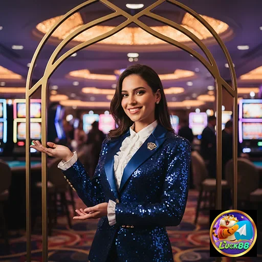 Profissional do luck88 mostrando o acesso a slot games VIP.