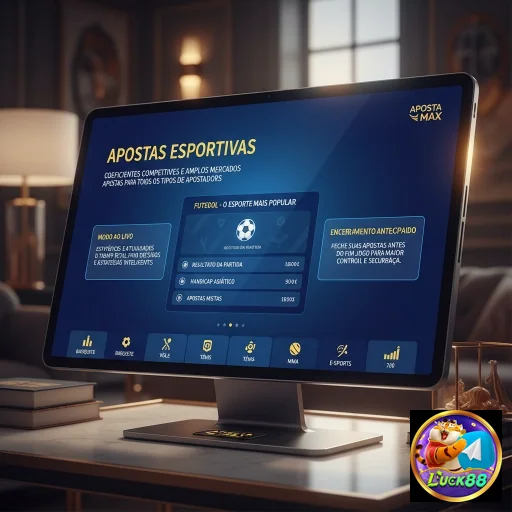 Tela de apostas esportivas da luck88 com promoções visíveis.